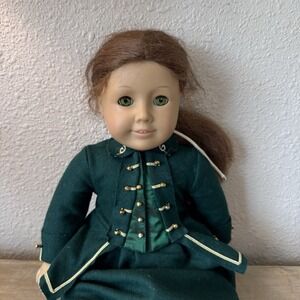 Vintage Pleasant Co American Girl Felicity Doll in Green Wool Riding Habit